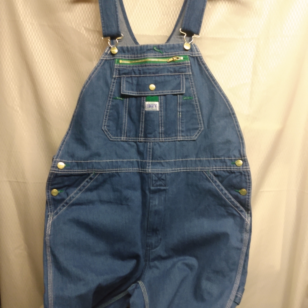 1912 Liberty Bib Overalls, sz 36x30, Blue, 100% cotton, NWT